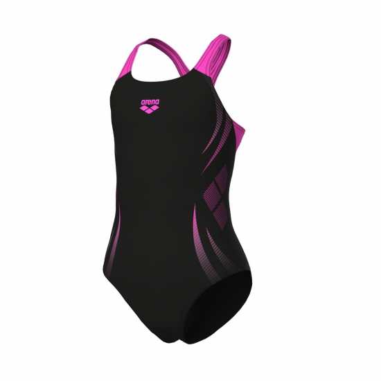 Arena Poseidnia Swim Jn51 Черно/Розово Бански за момичета