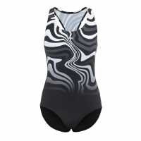 Slazenger Sb Swimsuit Ld53 Black/White 