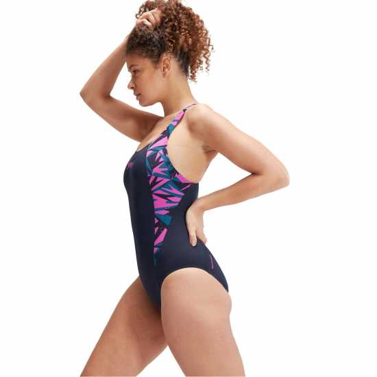 Speedo Hyperboom Splice Muscleback Swimsuit Womens Speedo Hyperboom Splice Muscleback Swimsuit Womens