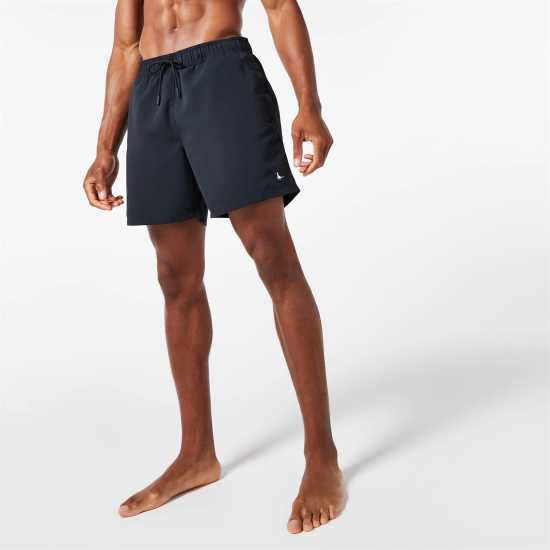Jack Wills Eco-Friendly Mid-Length Swim Shorts Black Мъжки къси панталони