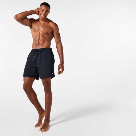 Jack Wills Eco-Friendly Mid-Length Swim Shorts Black Мъжки къси панталони