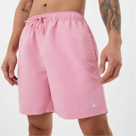 Jack Wills Eco-Friendly Mid-Length Swim Shorts Pale Pink Мъжки къси панталони