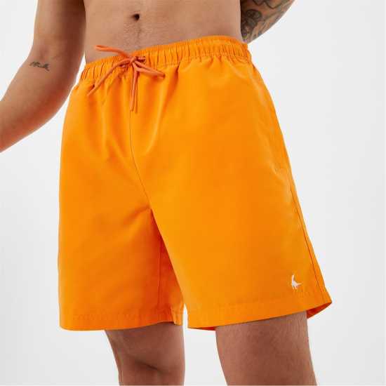 Jack Wills Eco-Friendly Mid-Length Swim Shorts Orange Мъжки къси панталони