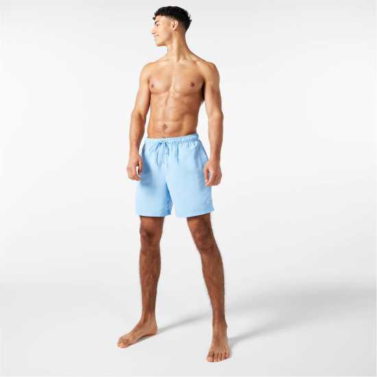 Jack Wills Eco-Friendly Mid-Length Swim Shorts Pale Blue Мъжки къси панталони