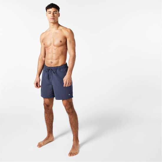 Jack Wills Eco-Friendly Mid-Length Swim Shorts Navy Мъжки къси панталони