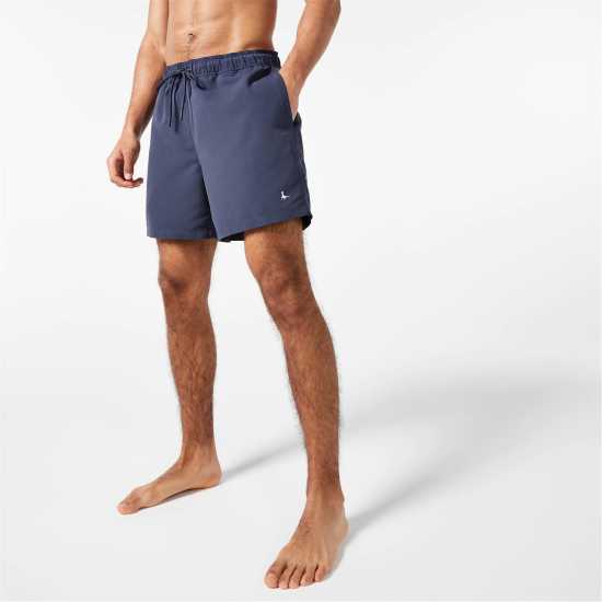 Jack Wills Eco-Friendly Mid-Length Swim Shorts Navy - Мъжки къси панталони