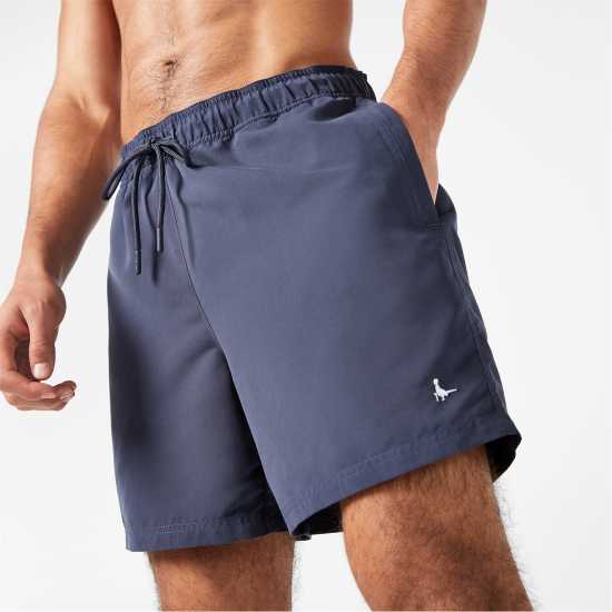 Jack Wills Eco-Friendly Mid-Length Swim Shorts Navy - Мъжки къси панталони