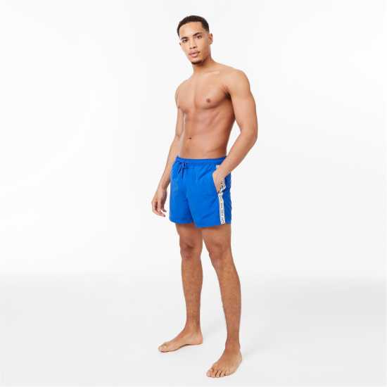 Jack Wills Mid-Length Swim Shorts Кобалтово лентирано Мъжки плувни шорти и клинове