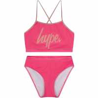 Детски бански и бикини Hype Script Swimsuit Jn99 Hype Script Swimsuit Jn99 Детски бански и бикини