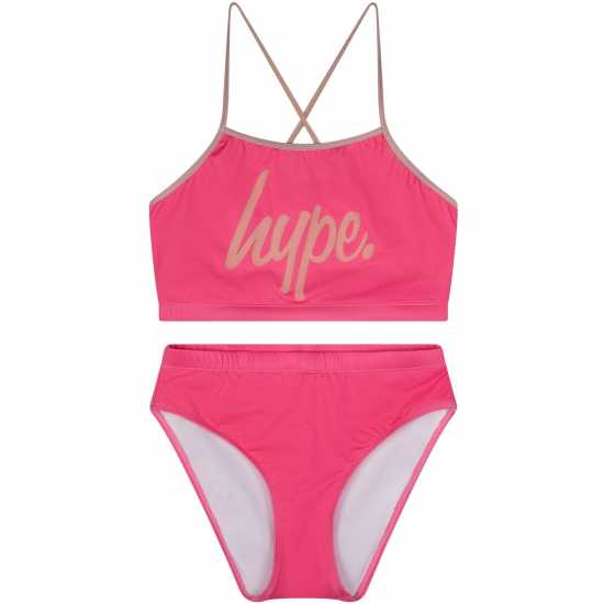 Детски бански и бикини Hype Script Swimsuit Jn99 Hype Script Swimsuit Jn99 Детски бански и бикини