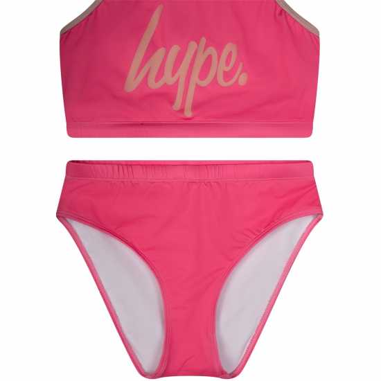 Детски бански и бикини Hype Script Swimsuit Jn99 Hype Script Swimsuit Jn99 Детски бански и бикини