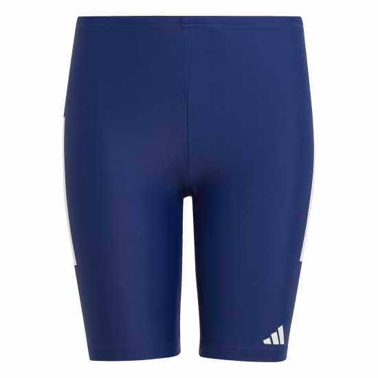 Adidas Boys Fitness 3-Stripes Swim Jammer Dark Blue Adidas Boys Fitness 3-Stripes Swim Jammer Dark Blue