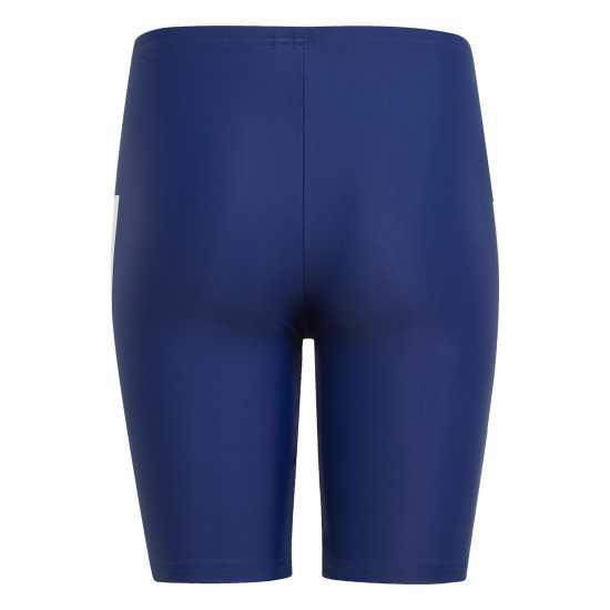 Adidas Boys Fitness 3-Stripes Swim Jammer Dark Blue Adidas Boys Fitness 3-Stripes Swim Jammer Dark Blue