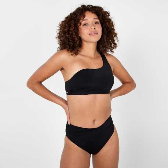Firetrap Asymmetrical Bikini Top Womens Black - Дамско облекло плюс размер