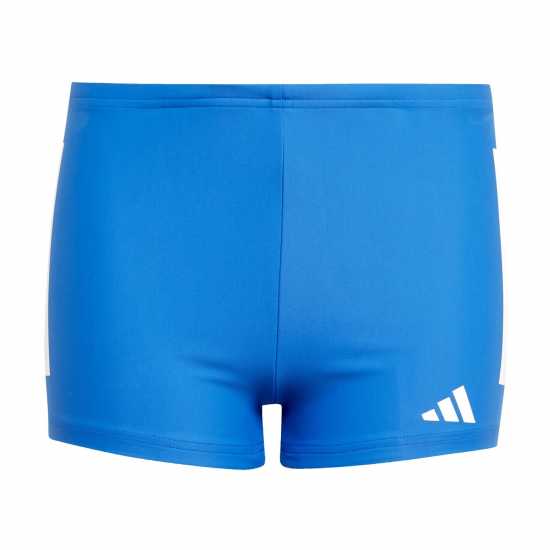 Adidas Боксерки Момчета Classic 3-Strips Swim Boxers Junior Boys Кралско/Бяло Детски бански и бикини