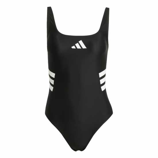 Дамски бански Adidas 3-Stripes U-Back Swimsuit Womens Adidas 3-Stripes U-Back Swimsuit Womens Дамски бански