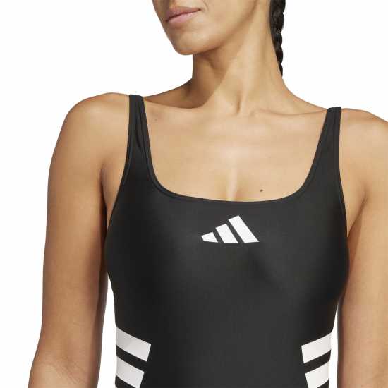 Дамски бански Adidas 3-Stripes U-Back Swimsuit Womens Adidas 3-Stripes U-Back Swimsuit Womens Дамски бански