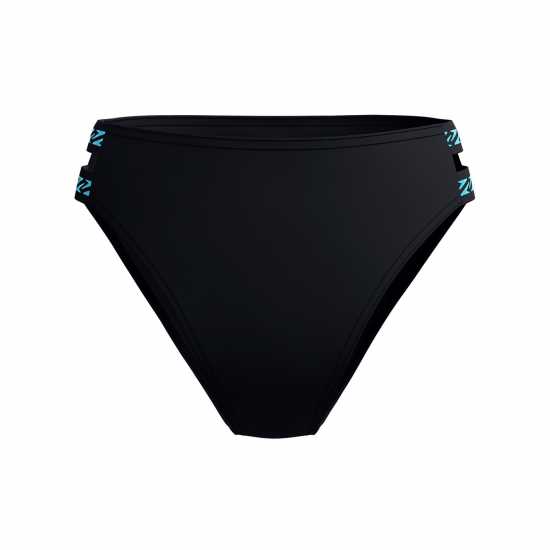 Дамски бански Speedo Solid Logo Elastic High Waist Bottom Спидо Черно Speedo Solid Logo Elastic High Waist Bottom Спидо Черно Дамски бански