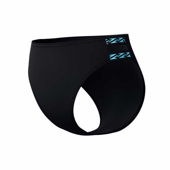 Дамски бански Speedo Solid Logo Elastic High Waist Bottom Спидо Черно Speedo Solid Logo Elastic High Waist Bottom Спидо Черно Дамски бански
