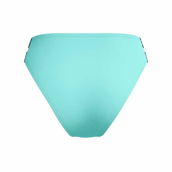 Дамски бански Speedo Solid Logo Elastic High Waist Bottom Арктическо стъкло Speedo Solid Logo Elastic High Waist Bottom Арктическо стъкло Дамски бански