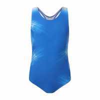 Slazenger Muscle-Back Suit With Strobe Print Juniors  