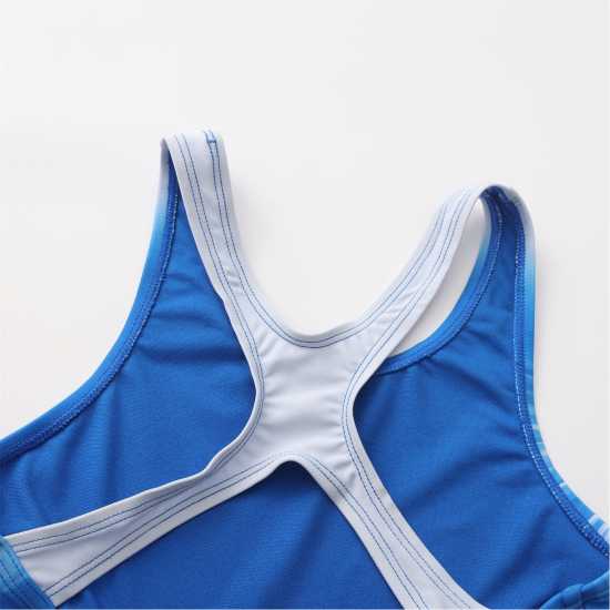 Slazenger Muscle-Back Suit With Strobe Print Juniors  