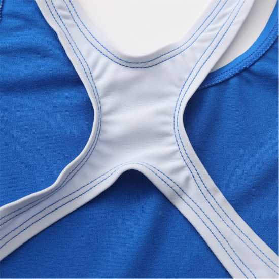 Slazenger Muscle-Back Suit With Strobe Print Juniors  