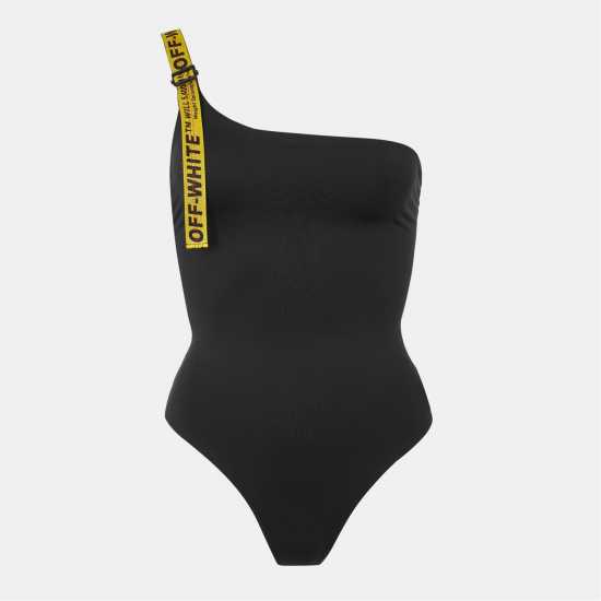 Off White Logo Asymmetric Swimsuit  Дамски бански