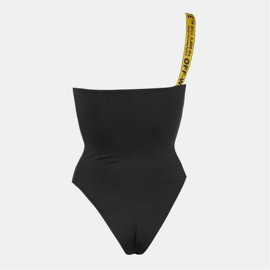 Off White Logo Asymmetric Swimsuit  Дамски бански