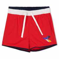 Diadora Ju.beach Short Fregio Juniors Red Frieze 
