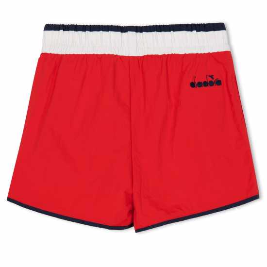Diadora Ju.beach Short Fregio Juniors Red Frieze 