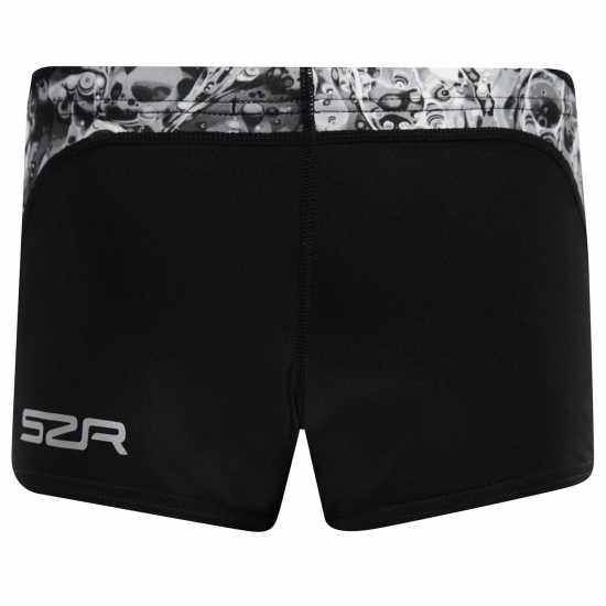 Slazenger Момчешки Къси Гащи Curve Panel Boxer Swim Shorts Junior Boys  Плувни дрехи за момчета