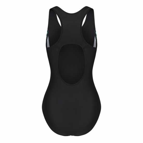 Дамски бански Slazenger Pl Racerback Womens Черно/Зелено Slazenger Pl Racerback Womens Черно/Зелено Дамски бански