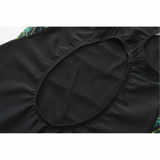 Дамски бански Slazenger Pl Racerback Womens Черно/Зелено Slazenger Pl Racerback Womens Черно/Зелено Дамски бански