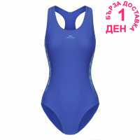 Slazenger Pl Racerback Womens Синьо/Синьо Дамски бански