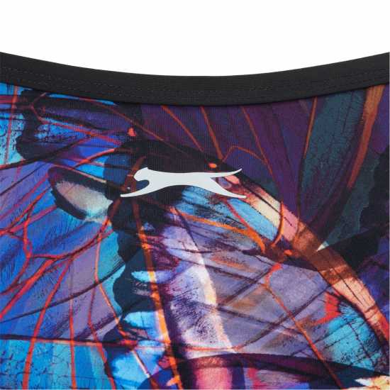 Slazenger Ao Tieback Ld53 Черно/Многоцветно Дамски бански