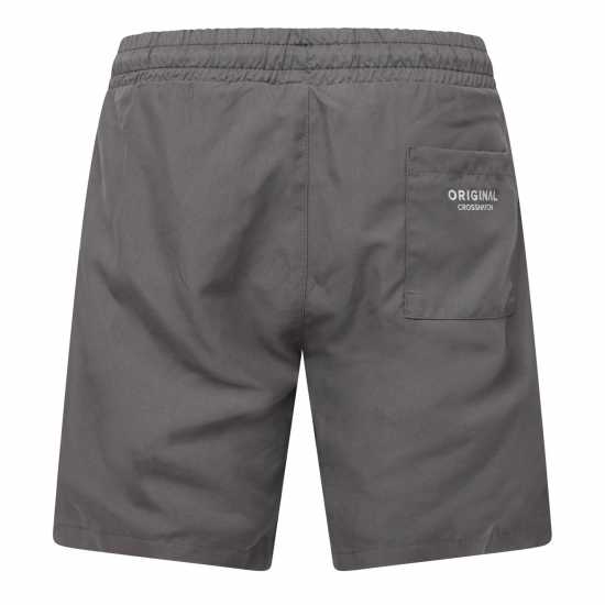 Crosshatch Ch Wabasso Swim Shor Sn64 Charcoal 