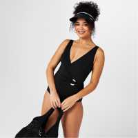 Biba Wrap Swimsuit Black Holiday Essentials