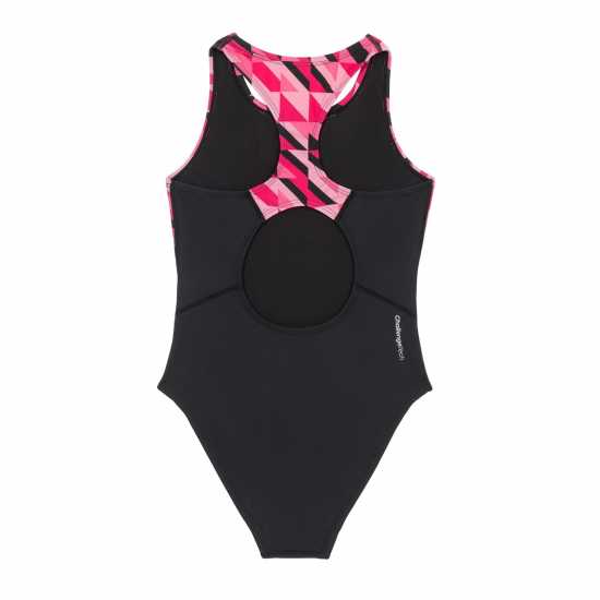 Slazenger Sb Swimsuit Jn53 Черно/Розово Детски бански и бикини