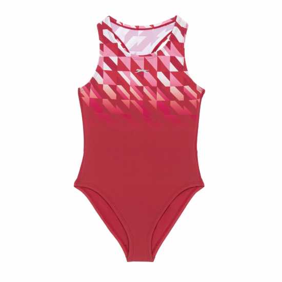 Детски бански и бикини Slazenger Sb Swimsuit Jn53 Розово/Розово Slazenger Sb Swimsuit Jn53 Розово/Розово Детски бански и бикини