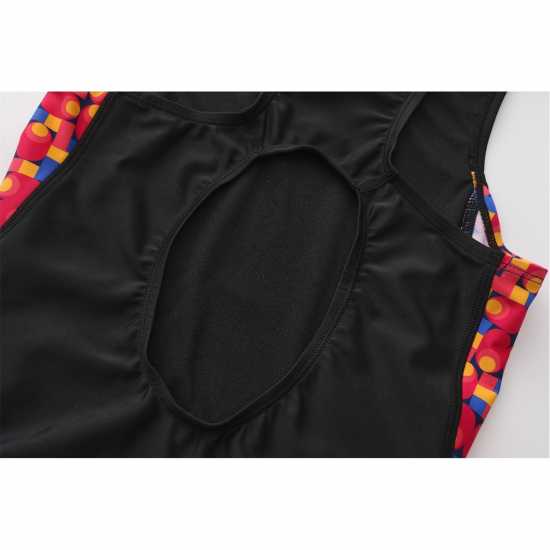 Slazenger Pl Boyleg Junior Girls Черно/Зелено Детски бански и бикини