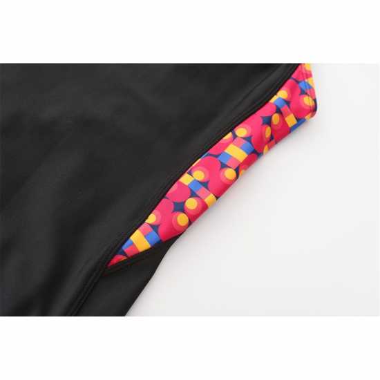 Slazenger Pl Boyleg Junior Girls Черно/Зелено Детски бански и бикини