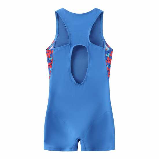 Slazenger Pl Boyleg Junior Girls Синьо/Синьо Детски бански и бикини