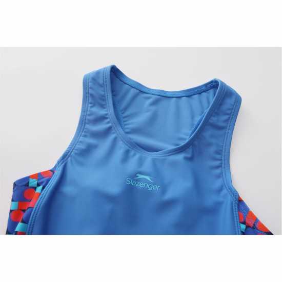 Slazenger Pl Boyleg Junior Girls Синьо/Синьо Детски бански и бикини