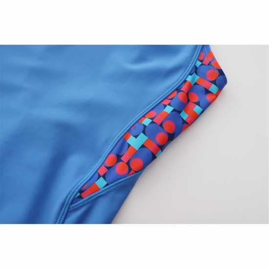 Slazenger Pl Boyleg Junior Girls Синьо/Синьо Детски бански и бикини