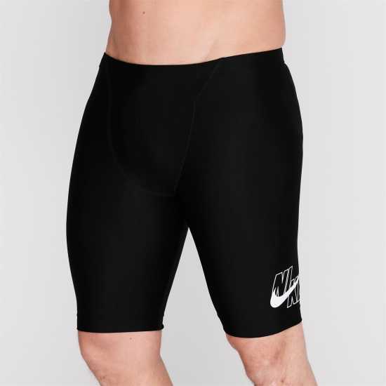 Nike Мъжки Плувен Клин Logo Jammers Mens Black - Мъжки плувни шорти и клинове