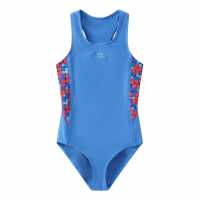 Slazenger Pl Racerback Junior Girls Синьо/Синьо Детски бански и бикини