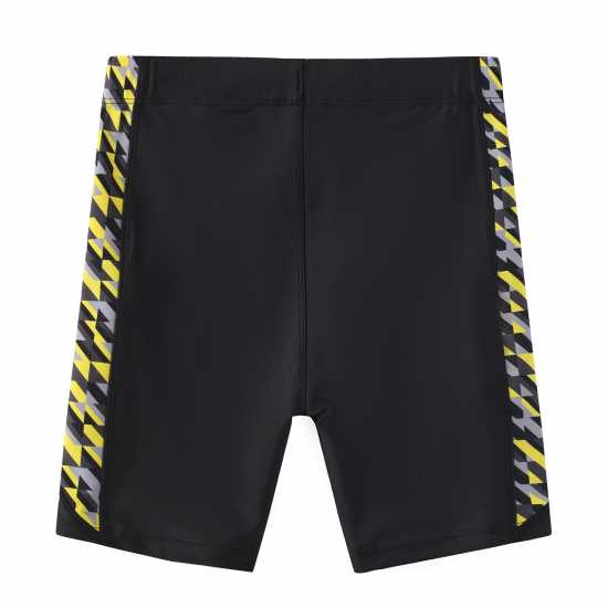 Slazenger Детскоюношески Плувен Клин Pl Jammer Junior Boys Черно/Жълто Детски бански и бикини