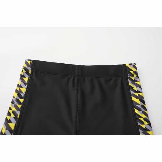 Slazenger Детскоюношески Плувен Клин Pl Jammer Junior Boys Черно/Жълто Детски бански и бикини