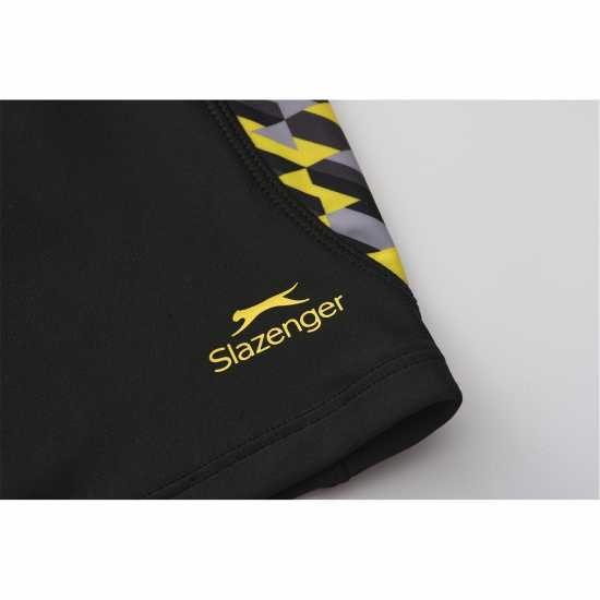 Slazenger Детскоюношески Плувен Клин Pl Jammer Junior Boys Черно/Жълто Детски бански и бикини